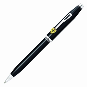 flexible matte Cross Century Ii Scuderia Ferrari Glossy Black Lacquer Ballpoint Pen