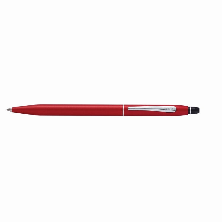 Cross Click Crimson Lacquer W/Chrome Appointments Ballpoint Pen glossy