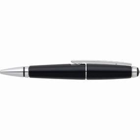 Cross Edge Jet Black Rollerball Pen flexible round