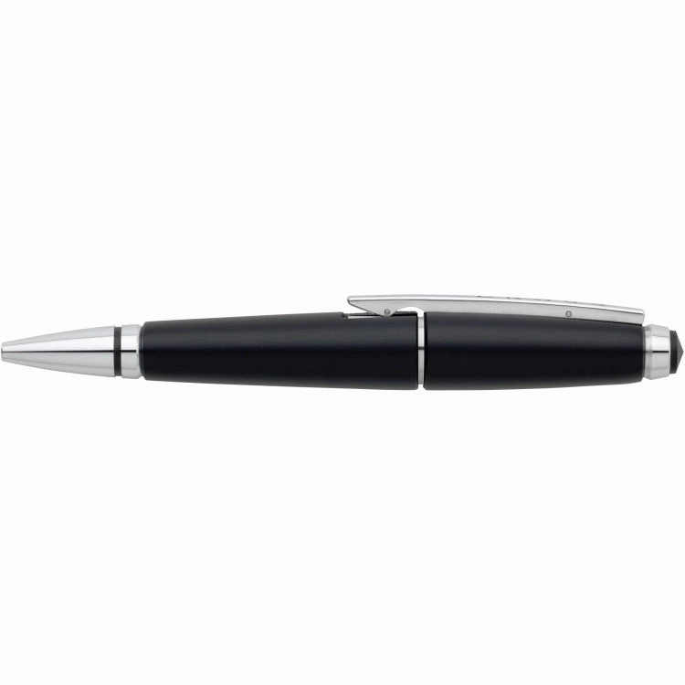 Cross Edge Jet Black Rollerball Pen flexible round