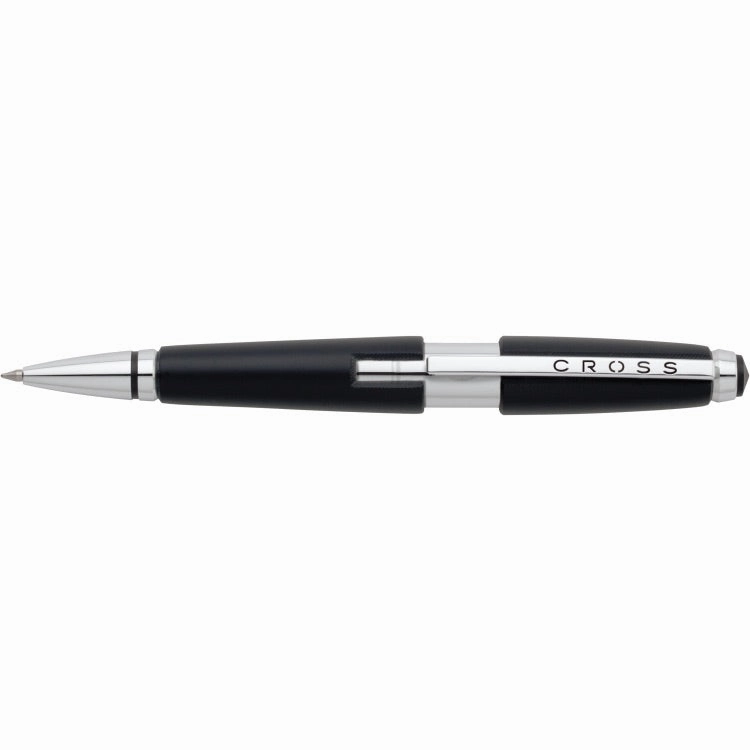 single bright Cross Edge Jet Black Rollerball Pen