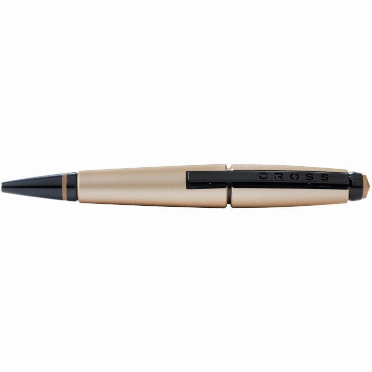 vintage rubber Cross Edge Matte Hazelnut W/Pvd Rollerball Pen