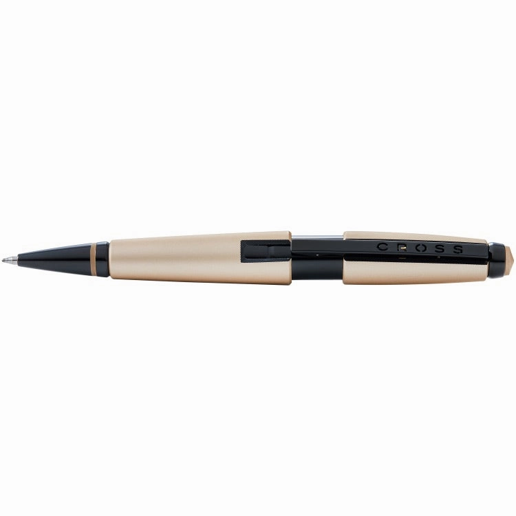 Cross Edge Matte Hazelnut W/Pvd Rollerball Pen paper set