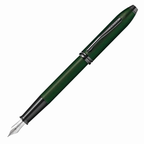 Cross Townsend Midnight Green Micro Knurl Fountain Pen loose