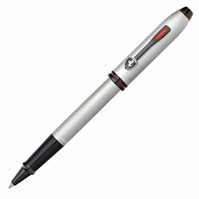 premium collapsible Cross Townsend Scuderia Ferrari Brushed Aluminum Rollerball Pen