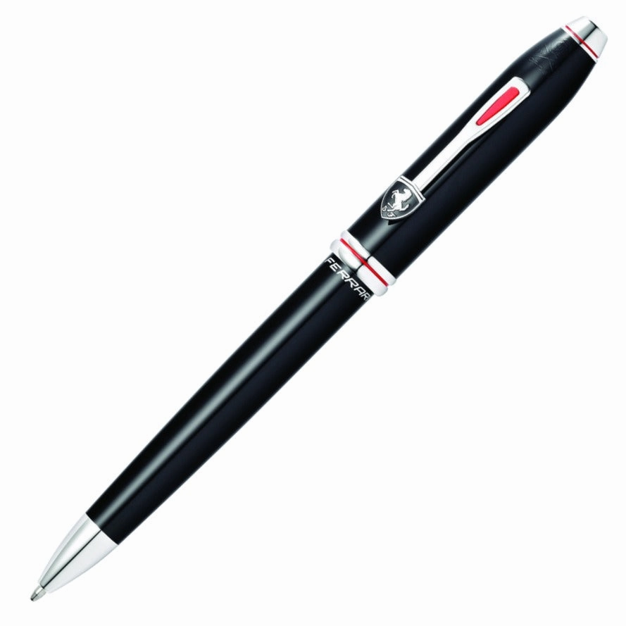 Cross Townsend Scuderia Ferrari Glossy Black Lacquer Ballpoint Pen glass