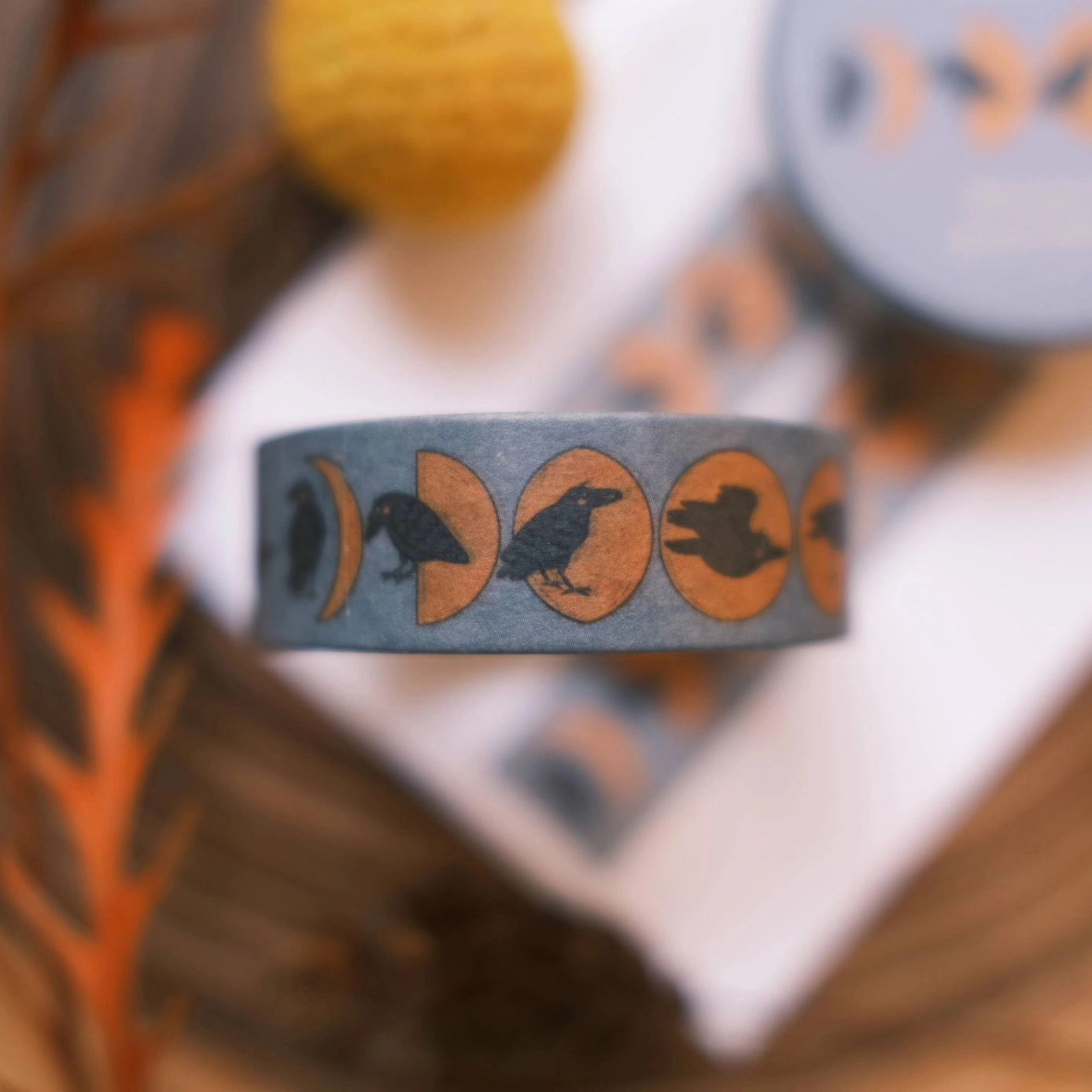 Crow And Moon Washi Tape bold
