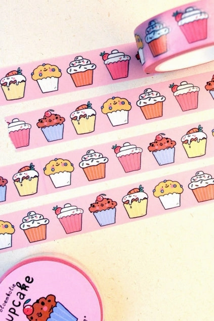 Cupcake Washi Tape biodegradable sleek