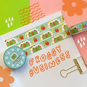slim Cute Frog Washi Tape