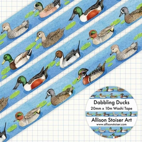 antislip Dabbling Ducks Washi Tape