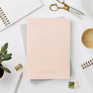 Katie Leamon Wiro Pink Notebook - Blank And Dot Grid retro economical