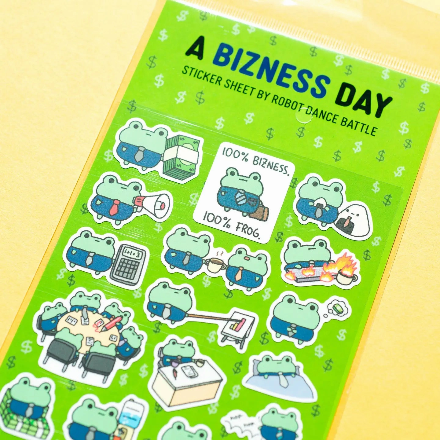 classic shockproof A Bizness Day Sticker Sheet