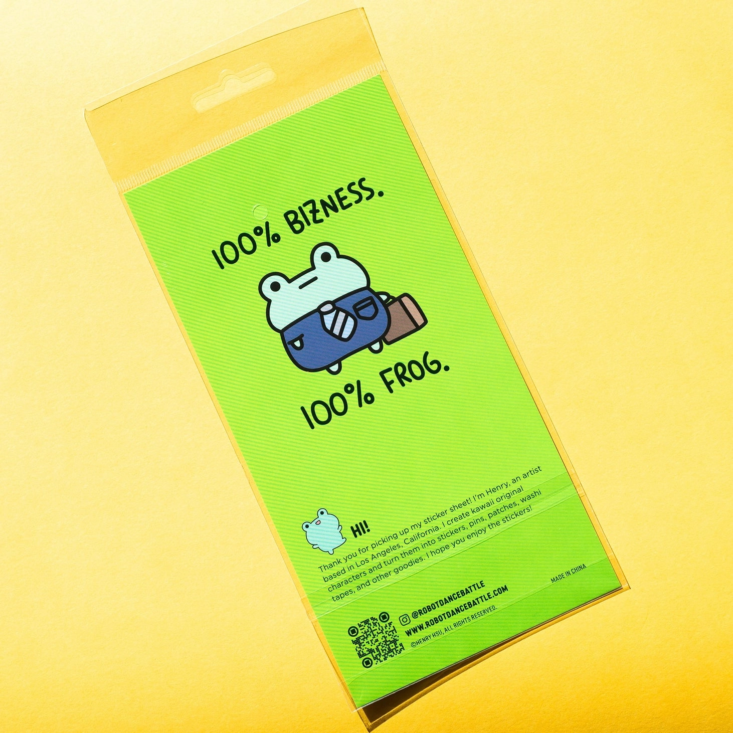 wooden A Bizness Day Sticker Sheet