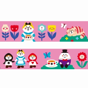 wrapped pastel Alice In Wonderland Washi Tape Concombre