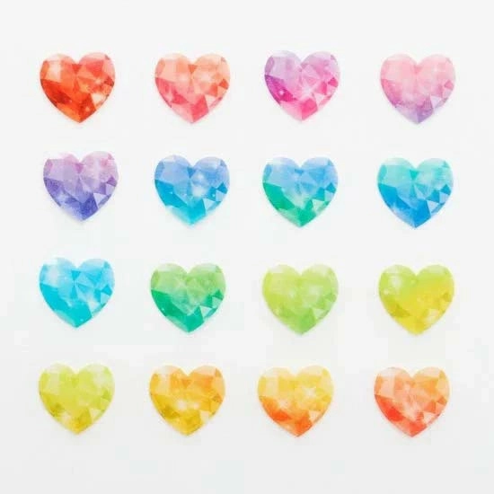 Brooming Heart Washi Roll Sticker Bande shockproof