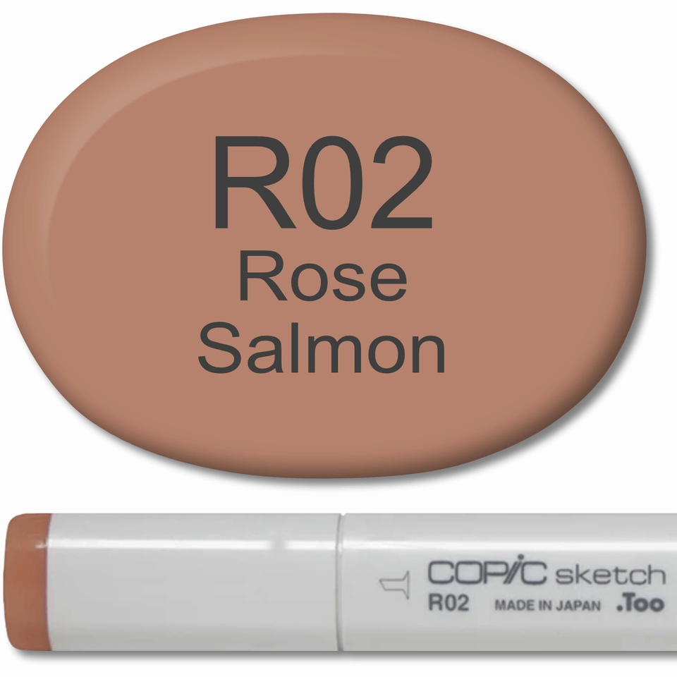 Copic Sketch Marker - R02 Rose Salmon lasting waterproof