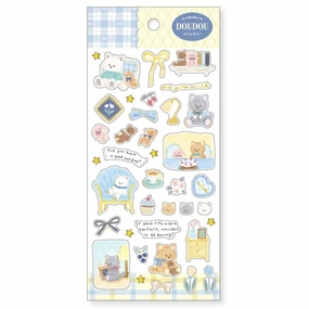 slim flexible Doudou Sticker Sheet - Neko