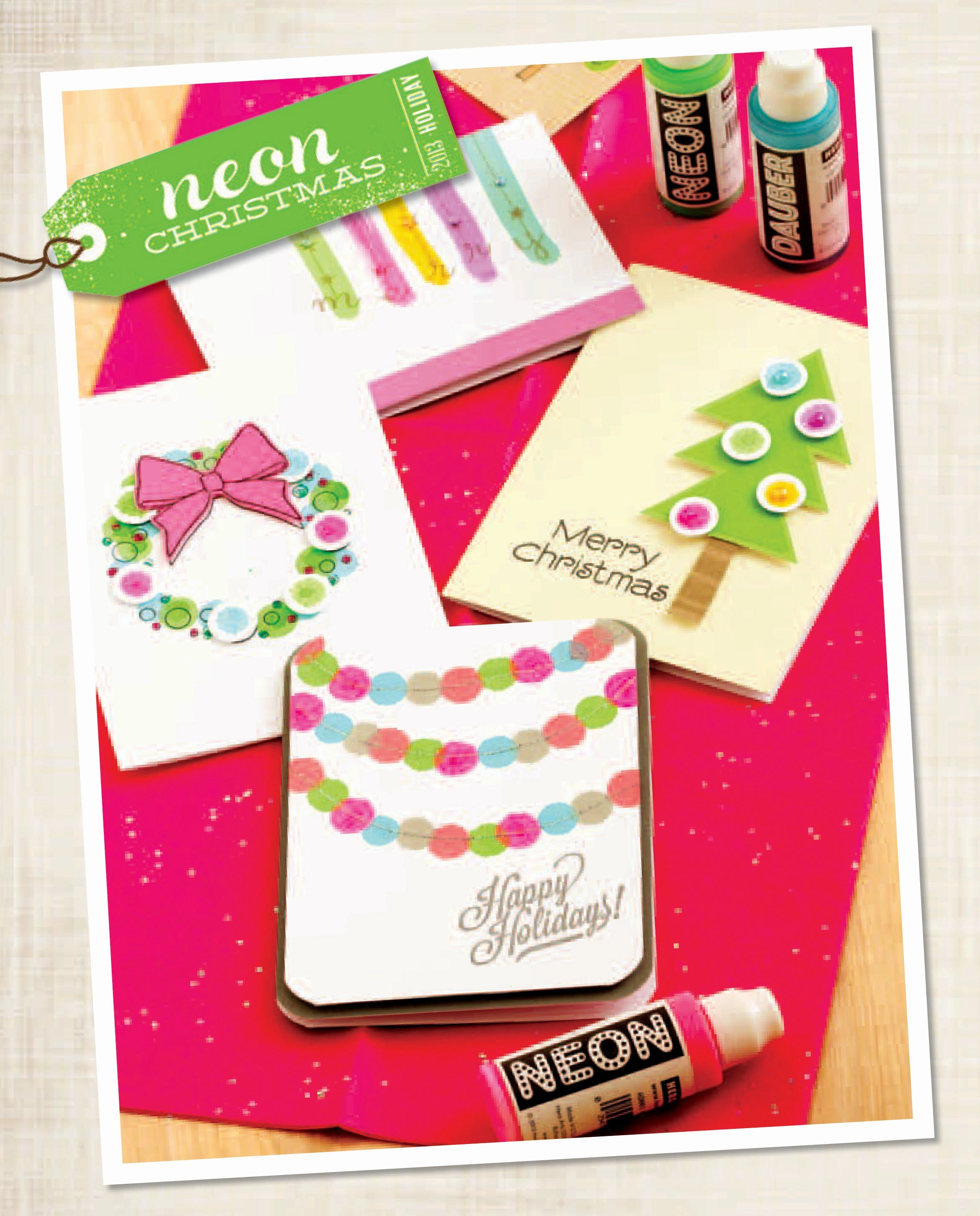 mini Merry With Stars Stamp
