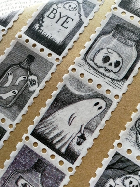 Spooky Stamps Art Washi Tape strong adjustable