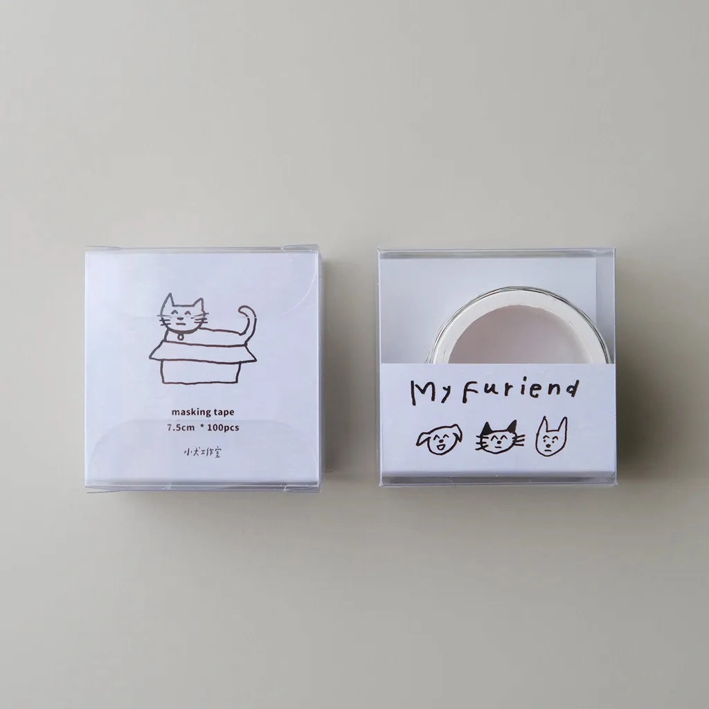wooden The Little K9S Washi Sticker Roll - My Furiend