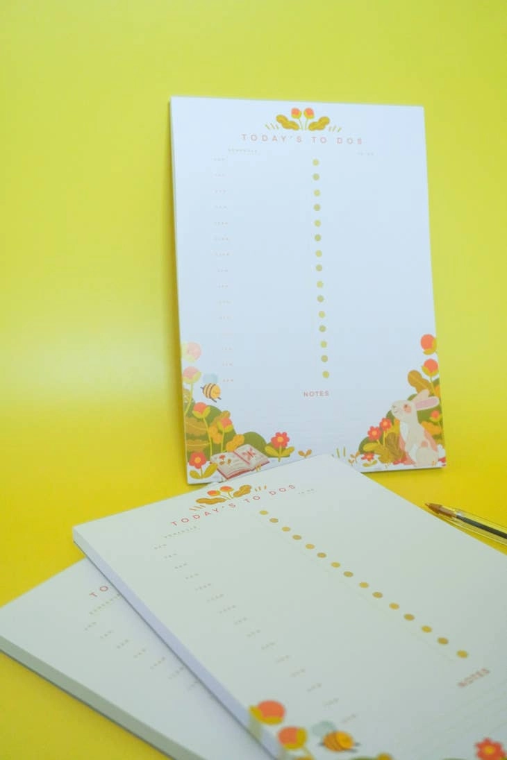 recycled Daily To Do List - A5 Desk Planner