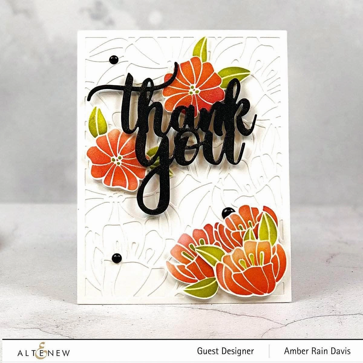 Dainty Blooms Cover Die bronze