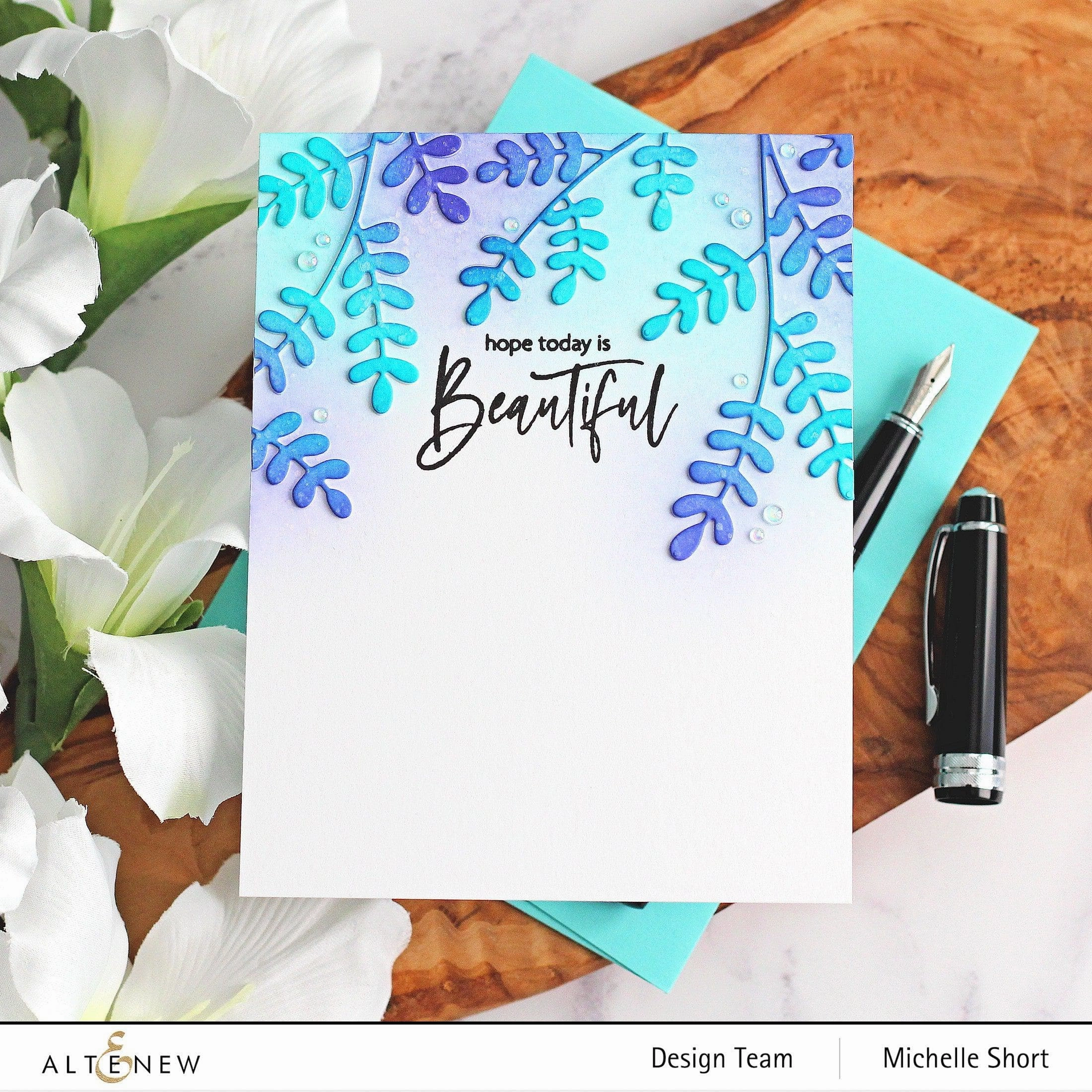 modern thin Dainty Leaves Die Set