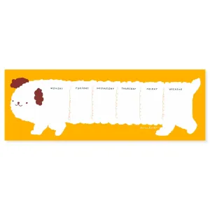 Daisy Dog Weekly Desk Planner quickdry