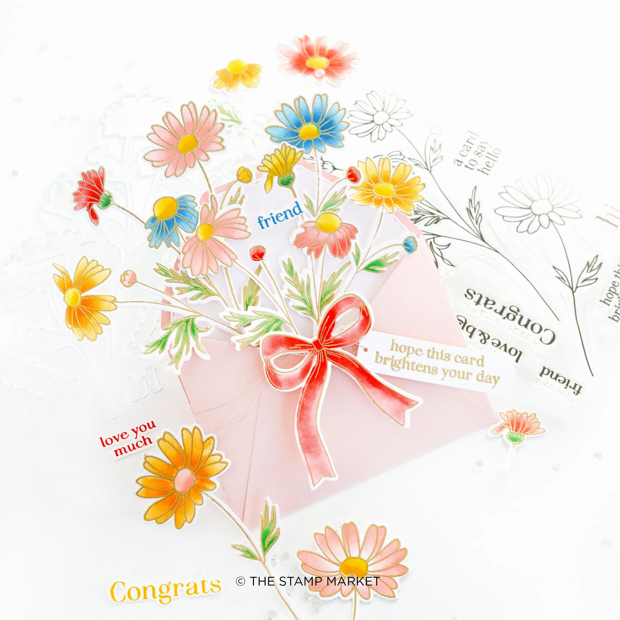 rugged glossy Daisy Delights Stamp