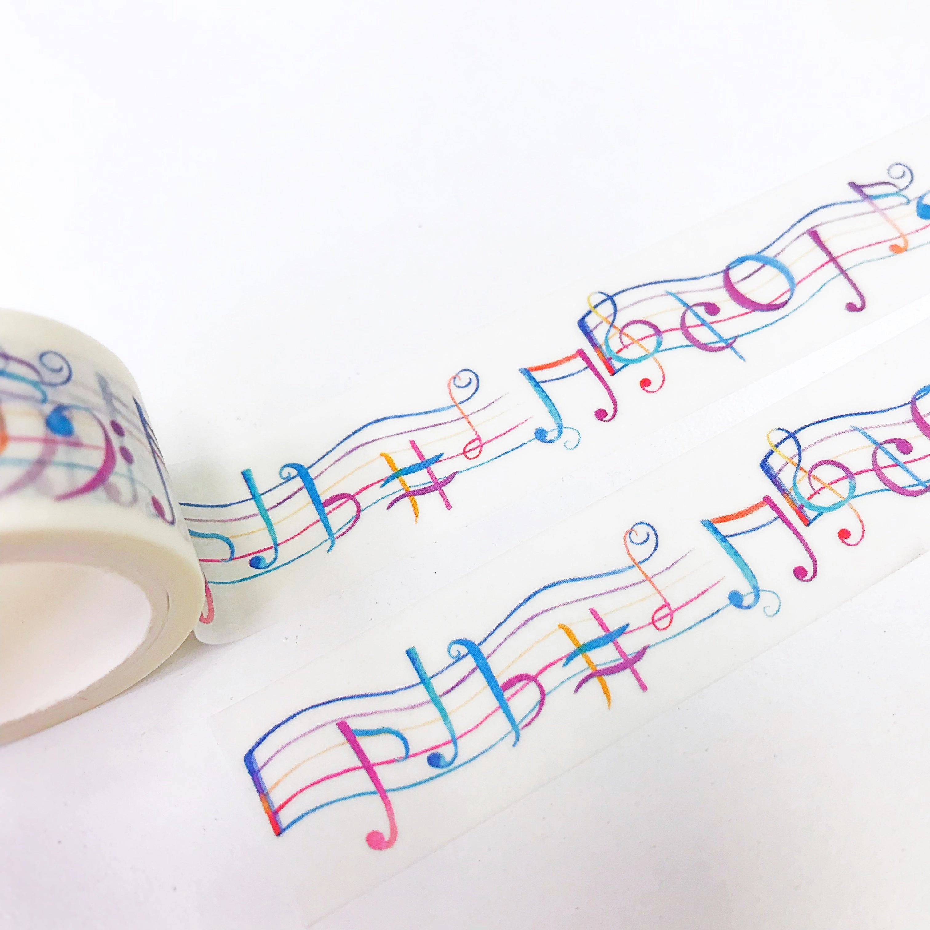 organic Dancing Music Notes Washi Tape