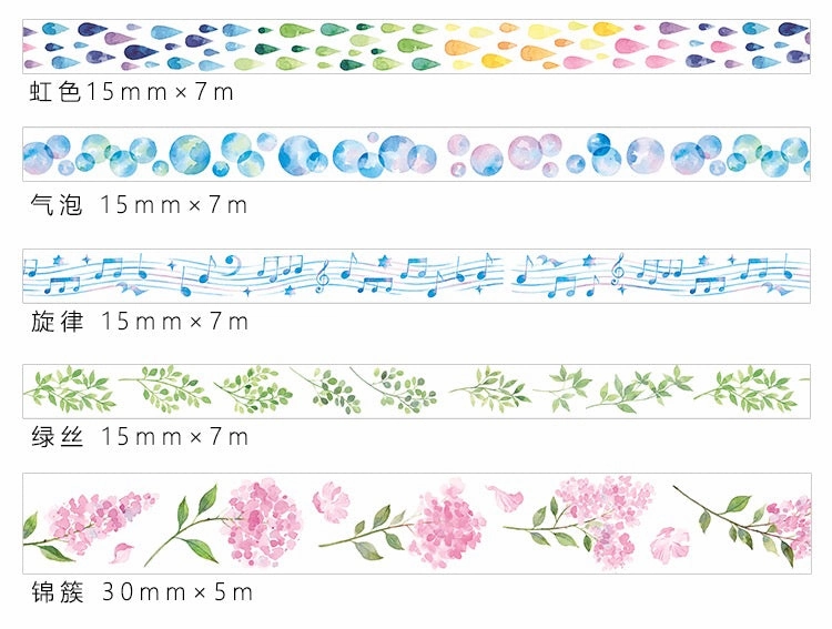 Dancing Music Washi Tape square