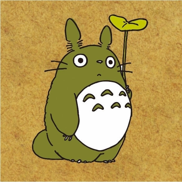 bright Dancing Totoro Rubber Stamp