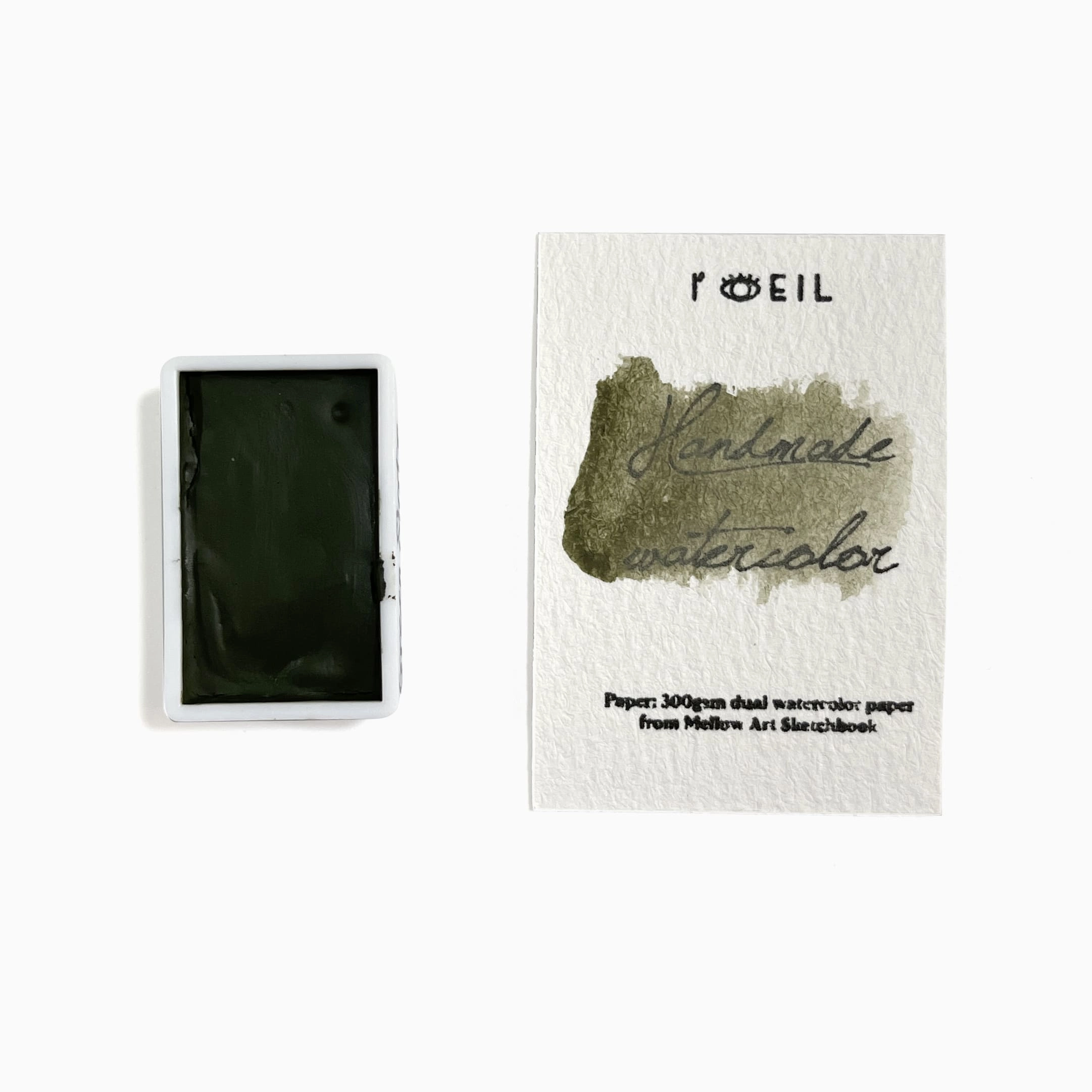 Dark Green Slate - Artist Grade Handmade Honey Based Watercolor Paint Full Pan 3.2Ml special