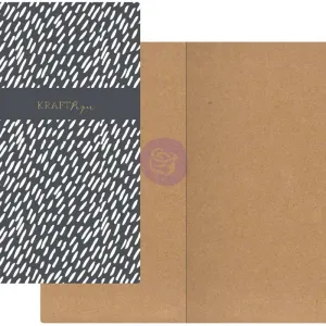 Dashes With Kraft Paper Prima Traveler'S Journal Notebook Refill 32 Sheets handy flat