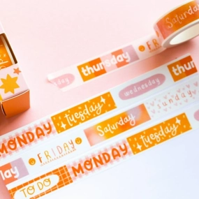 springloaded Days Of The Week Washi Tape