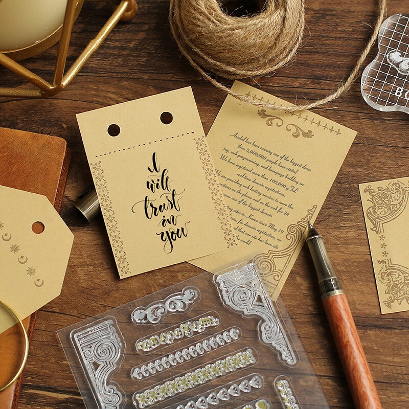 Decorative Borders & Lines Bgm Clear Stamp Set boxed