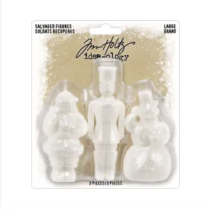 Tim Holtz Idea-Ology Christmas Salvaged Figures Large adjustable