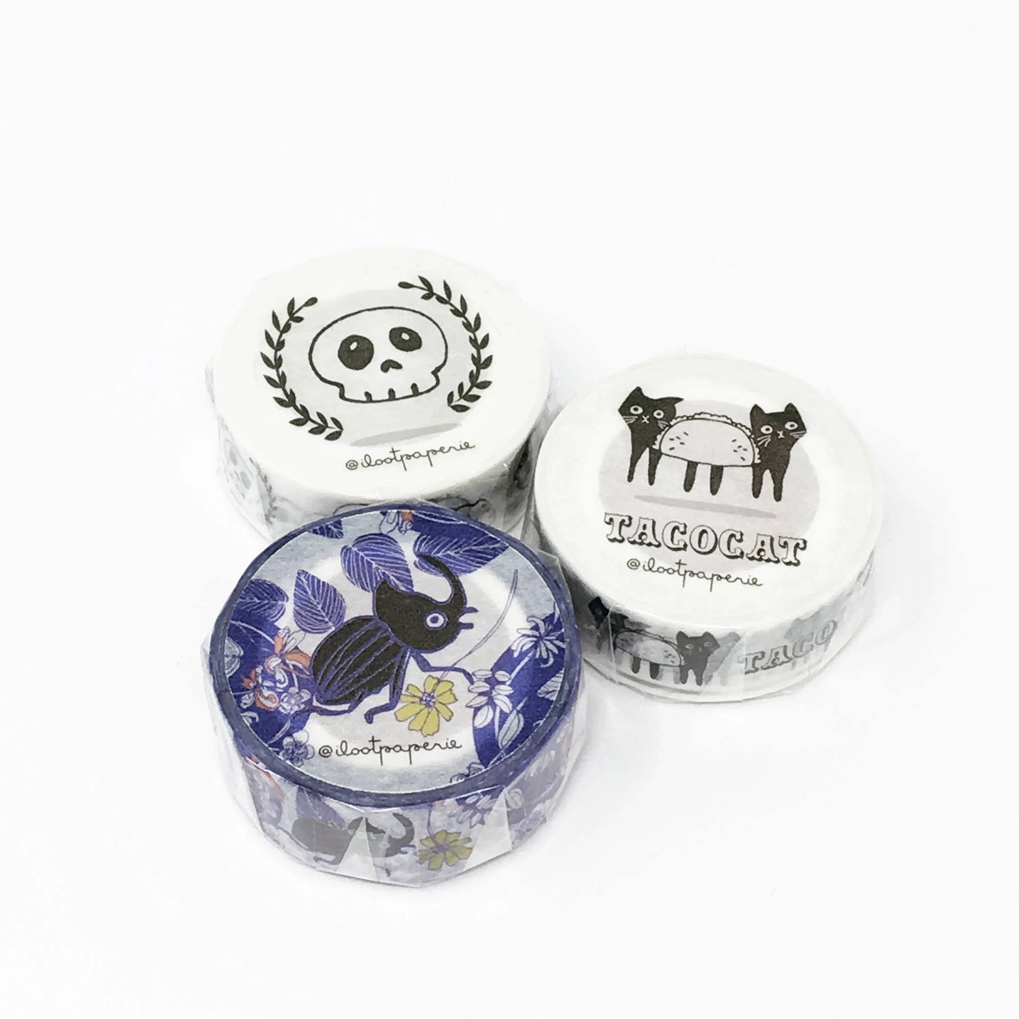 classic Beetles Garden Floral Washi Tape