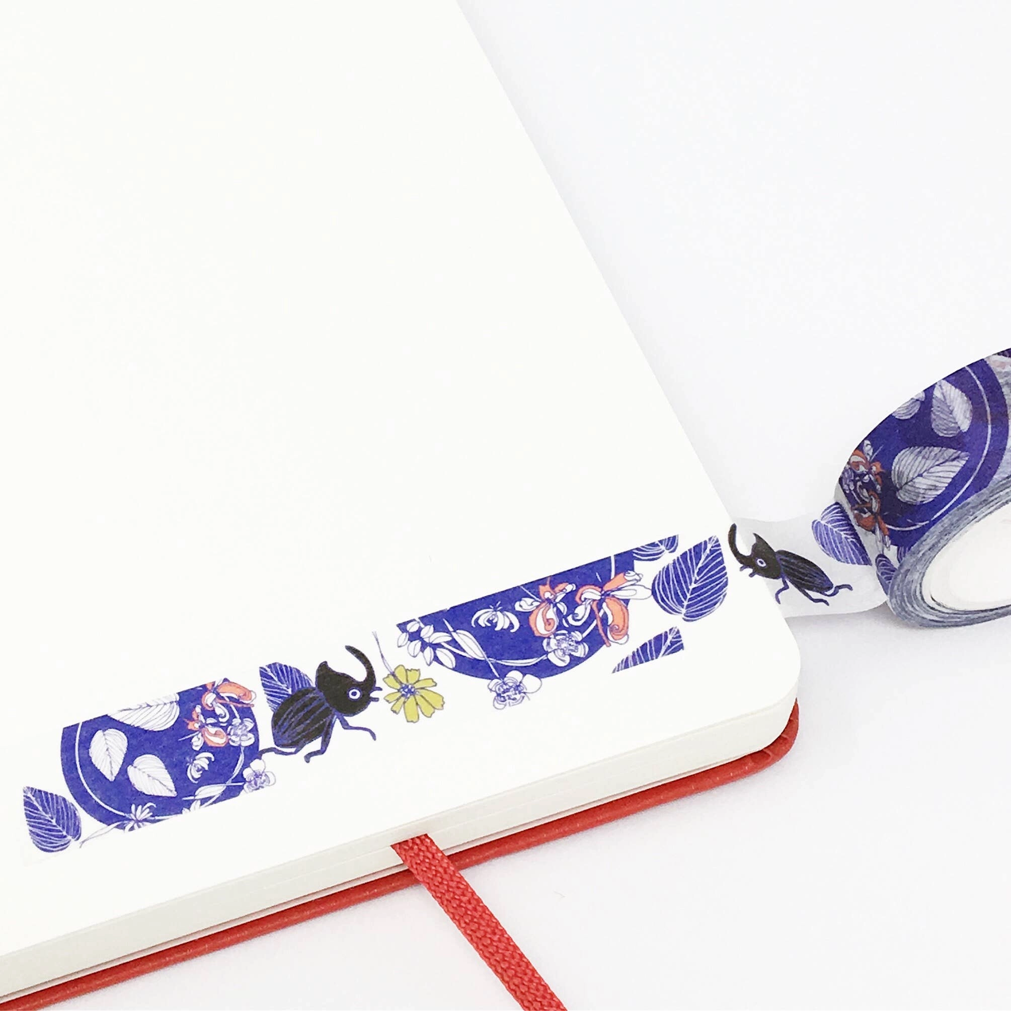 versatile original Beetles Garden Floral Washi Tape