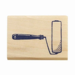 shiny Beverly Companion Rubber Stamp - Small Roller Brush
