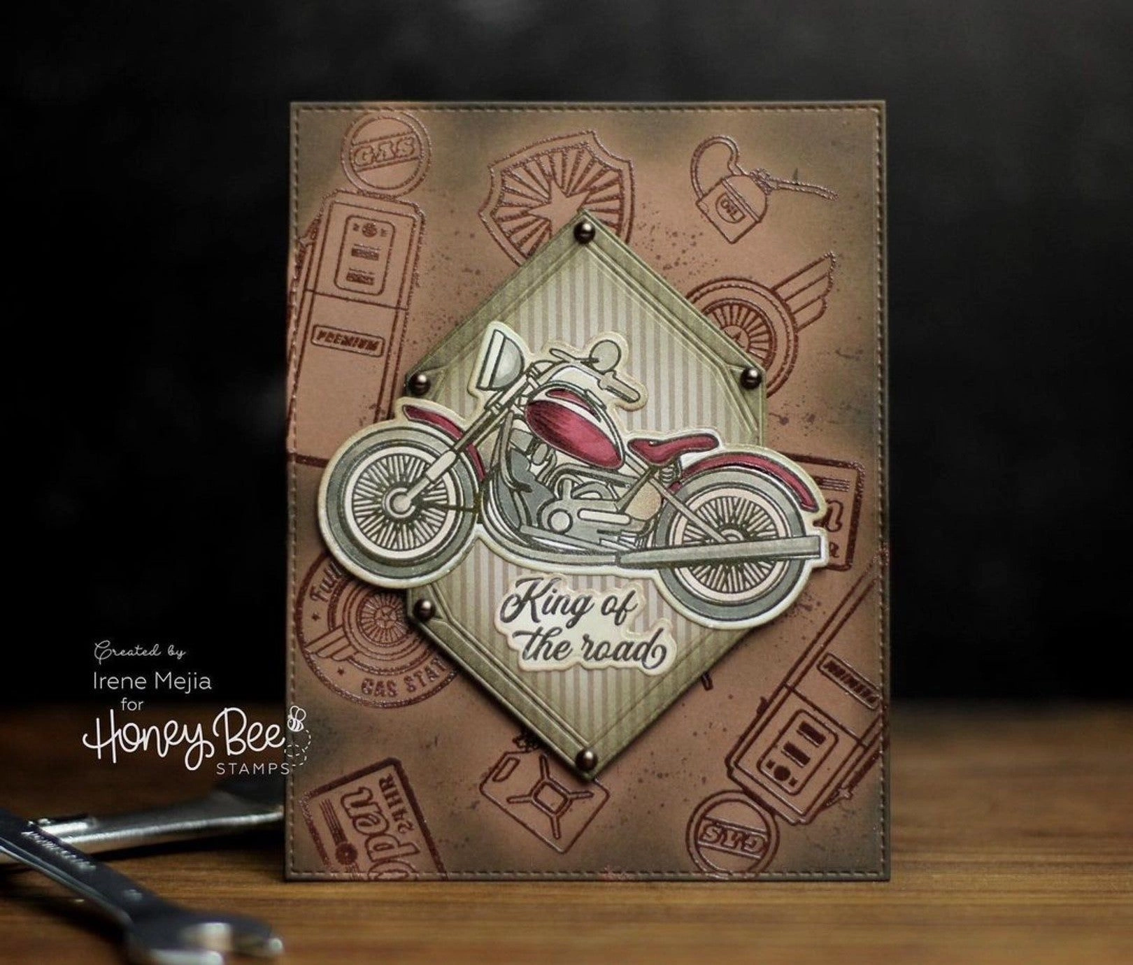 exclusive loose Dad'S Garage - 4X6 Stamp Set