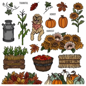 robust Loads Of Fall - 6X8 Stamp Set