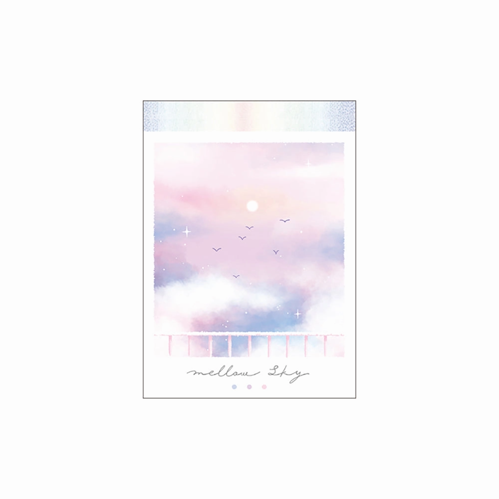 Mellow Sky Mini Notepad bold