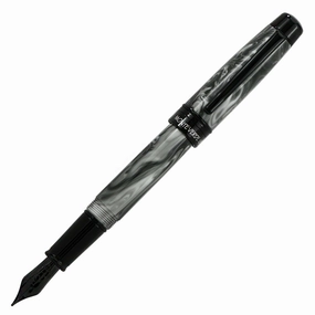 glass Monteverde Prima Grey Swirl Fountain Pen