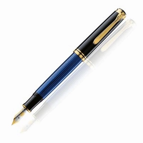 Pelikan Souveran 600 Blue/Black Fountain Pen heatproof