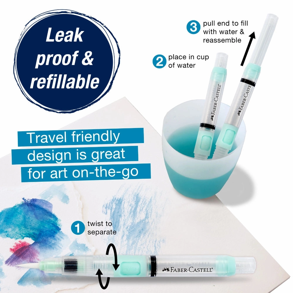Deluxe Refillable Artists' Water Paint Brush compact