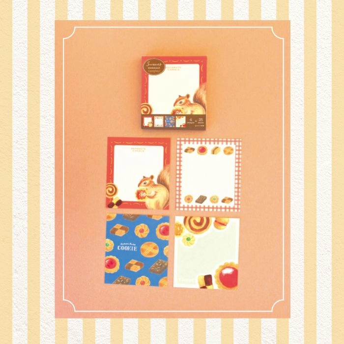 Sweet Cookie Memo Pad 100 Sheets plastic