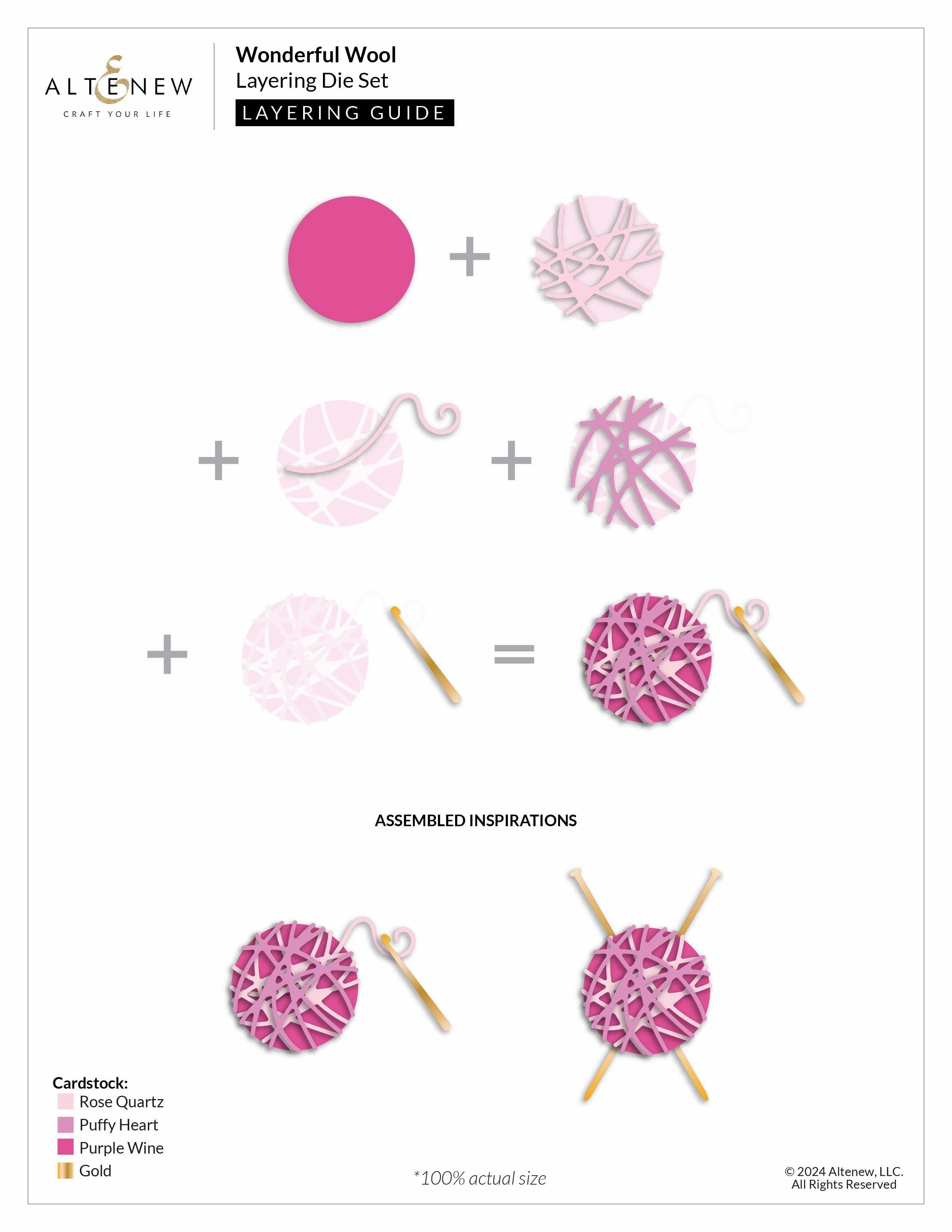 Wonderful Wool Layering Die Set kit