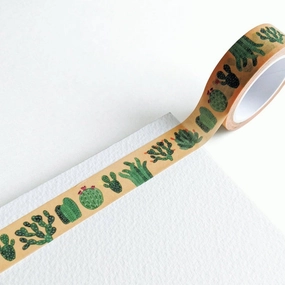 Desert Cacti Washi Tape collapsible