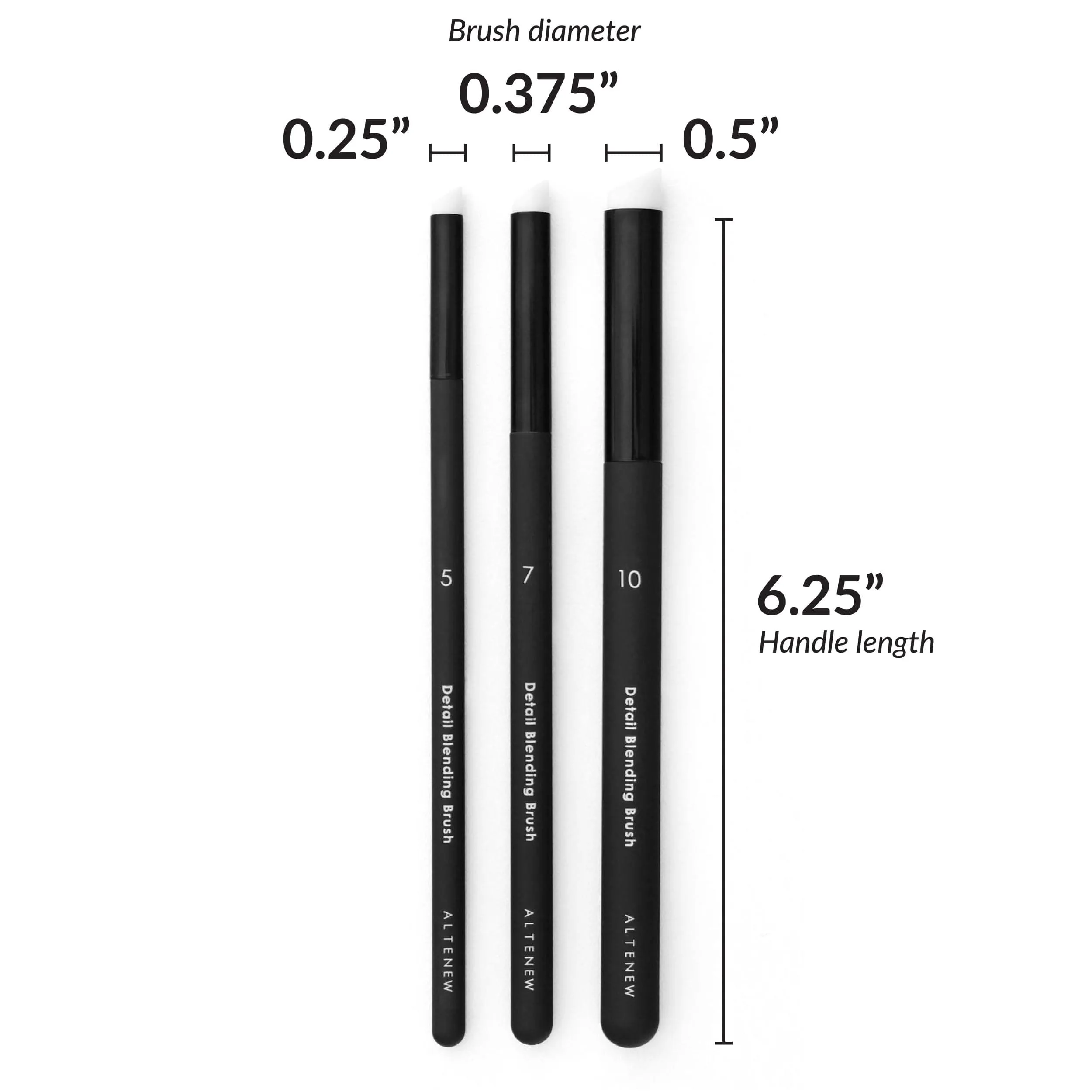 exclusive Detailed Blending Brush Set (Angled Bristles)